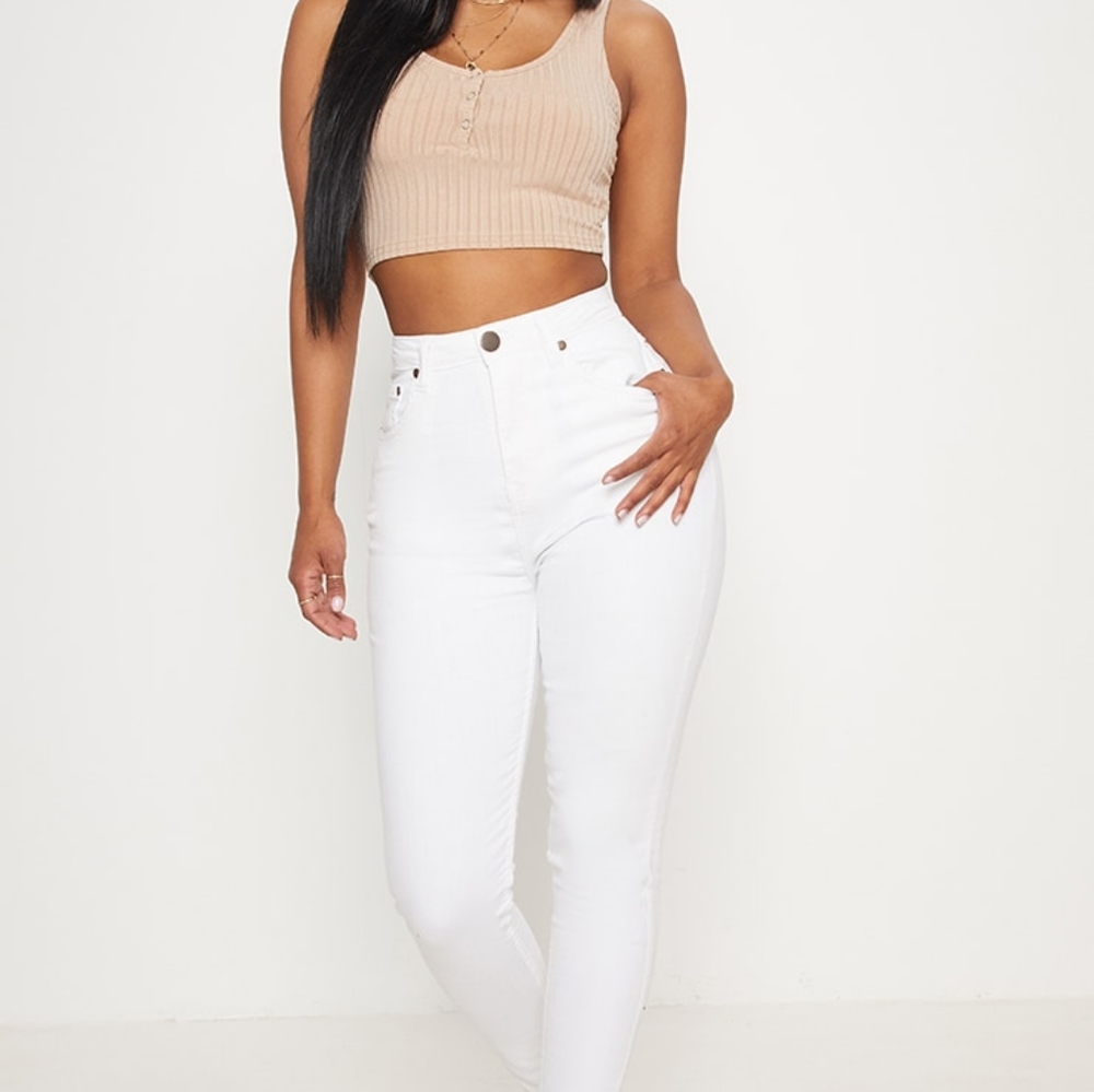 White Disco Skinny Jean